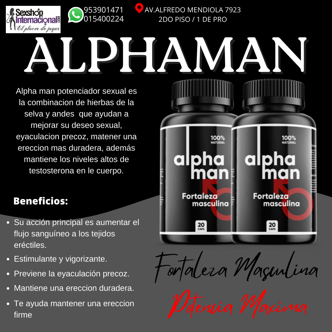 Alphaman potenciador sexual